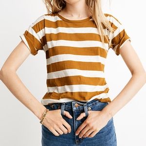 Madewell Cotton Tee - Gold - XS